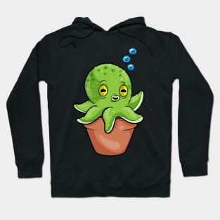 Octopus as Cactus in Pot Hoodie